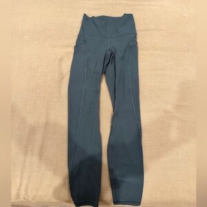 Lululemon dark grey high rise align leggings with pockets